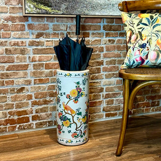 Tropical Birds and Flowers Umbrella Stand