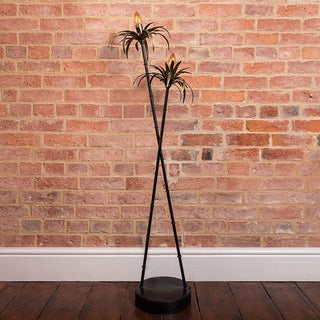 Palm Tree Floor Lamp Antique Finish