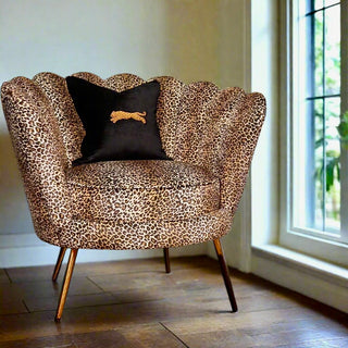 Leopard Print Cocktail Chair