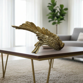 Gold Feather Bottle Holder