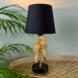 Gold Parrot 'Lovebirds' Table Lamp