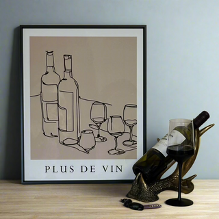 Wine Print in Black Frame