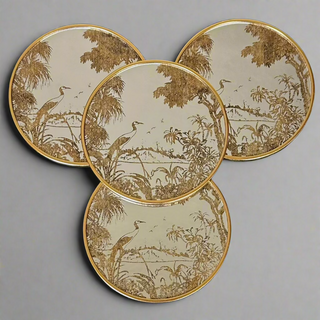 Gold Heron Coasters