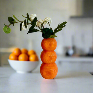 'Oranges' Stack Ceramic Vase