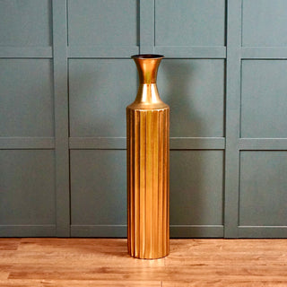 Vase in  Distressed Gold Elegant Extra Tall