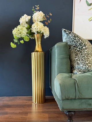 Vase in Distressed Gold- Tall