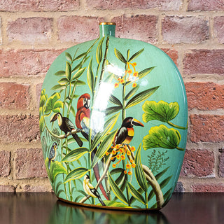 Jungle Hand Painted Deco Vase