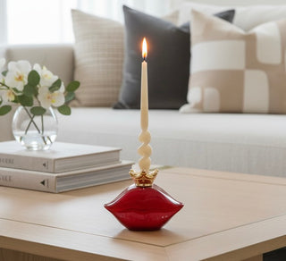 Red Hot Lips Candle Holder